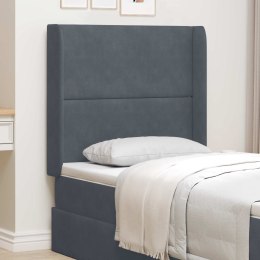 UCHO GŁOWY SZARY 80X16X4CM AKSAMIT