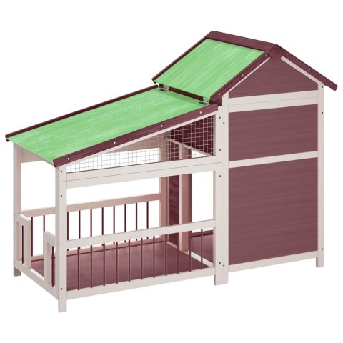 BUDA DLA PSA KOLOR MOKKI 143X60,5X109CM DREWNO SOSNOWE