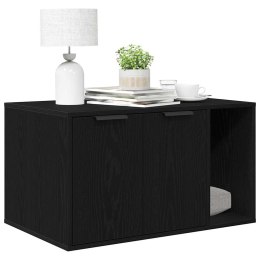 SZAFKA OBUDOWA KUWETY DLA KOTA DOMEK KOMODA MEBEL CZARNY DĄB 80X50X45CM
