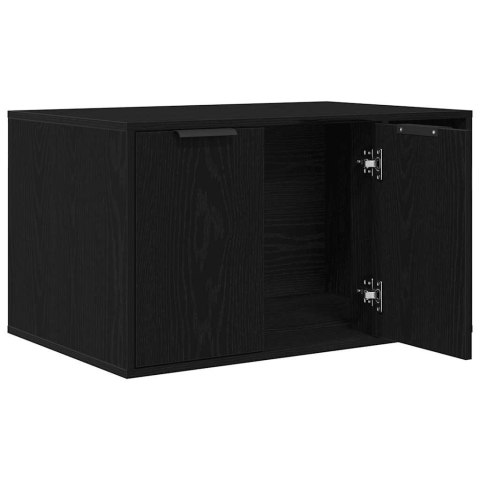 SZAFKA OBUDOWA KUWETY DLA KOTA DOMEK KOMODA MEBEL CZARNY DĄB 80X50X45CM