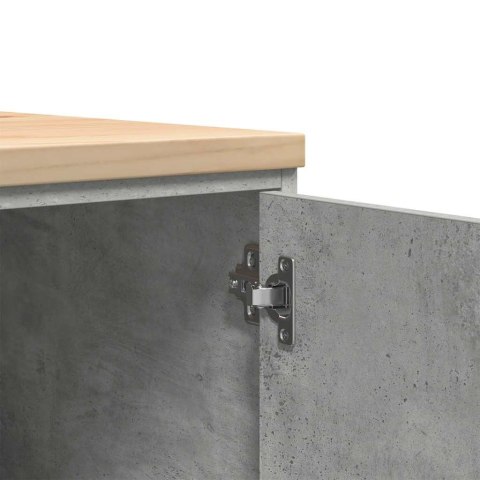 GARAŻOWA SZAFKA DO PRZECHOWYWANIA SZARY BETON 60X51X85CM