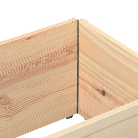 VidaXL Nadstawki paletowe, 2 szt., 150x50 cm, lite drewno sosnowe
