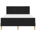 VidaXL Ramka łóżka Czarny 120 x 200 cm Poliester