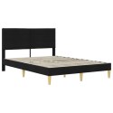 VidaXL Ramka łóżka Czarny 160 x 200 cm Poliester