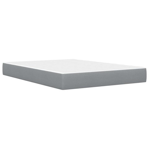 VidaXL Ramka łóżka Jasnoszary 160 x 200 cm Poliester