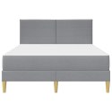 VidaXL Ramka łóżka Jasnoszary 160 x 200 cm Poliester