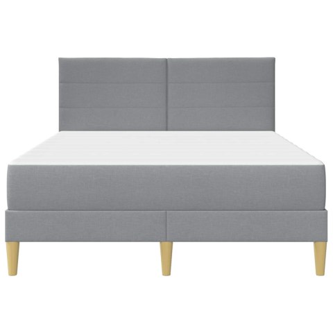 VidaXL Ramka łóżka Jasnoszary 160 x 200 cm Poliester