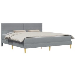 VidaXL Ramka łóżka Jasnoszary 180 x 200 cm Poliester