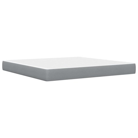 VidaXL Ramka łóżka Jasnoszary 180 x 200 cm Poliester