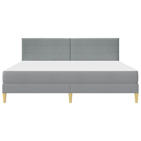 VidaXL Ramka łóżka Jasnoszary 180 x 200 cm Poliester