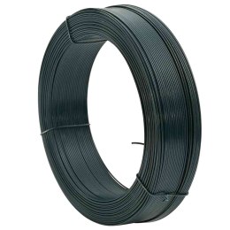 DRUT NACIĄGOWY DO OGRODZENIA 250 M 0,9/1,4 MM STAL ZIELONY