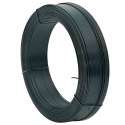 VidaXL Drut naciągowy do ogrodzenia, 250 m, 2,3/3,8 mm, stal, zielony