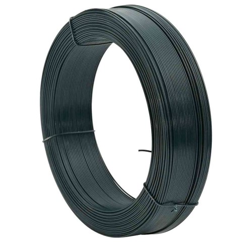 VidaXL Drut naciągowy do ogrodzenia, 250 m, 2,3/3,8 mm, stal, zielony