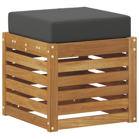 ŁAWKA 2 SZTUKA NATURALNY I ANTRACYTOWY LITE DREWNO AKACJI