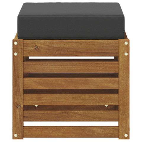 ŁAWKA 2 SZTUKA NATURALNY I ANTRACYTOWY LITE DREWNO AKACJI