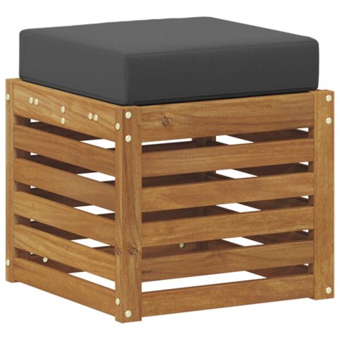 ŁAWKA 2 SZTUKA NATURALNY I ANTRACYTOWY LITE DREWNO AKACJI