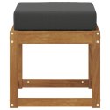 VidaXL Ławka Stołowa Naturalny i Antracytowy 43 x 43 x 37 cm