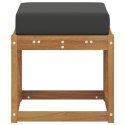VidaXL Ławka Stołowa Naturalny i Antracytowy 43 x 43 x 37 cm