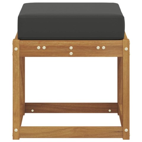 VidaXL Ławka Stołowa Naturalny i Antracytowy 43 x 43 x 37 cm