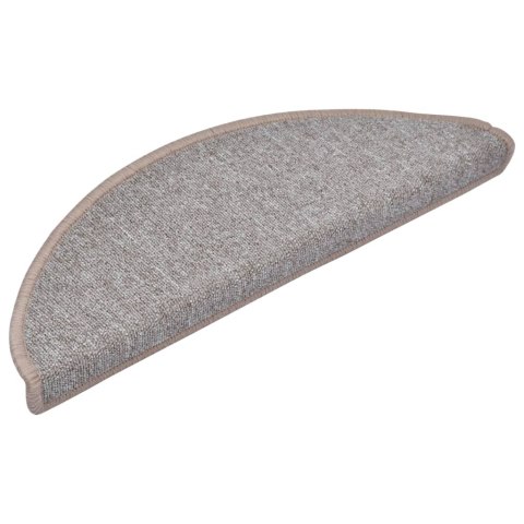 MATY NA SCHODY 10 SZT. 65X24X4CM JASNOBRĄZOWE PÓŁOKRĄGŁE DUŻE