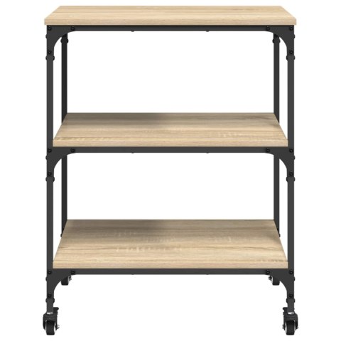 VidaXL Wózek Kuchenny Dąb Sonoma 60 x 41 x 76 cm