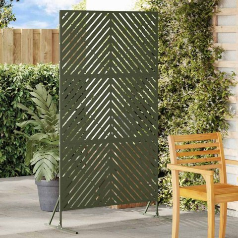 EKRAN PRYWATNOŚCI OLIWKOWY 100X50X180CM STAL