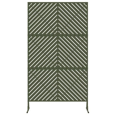 EKRAN PRYWATNOŚCI OLIWKOWY 100X50X180CM STAL