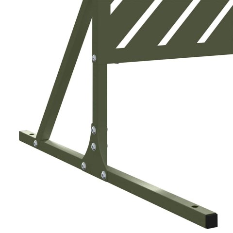 EKRAN PRYWATNOŚCI OLIWKOWY 100X50X180CM STAL