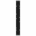 NOGI DO STOŁU JADALNEGO 2 SZT. CZARNE 80X(72-73,3)CM STAL