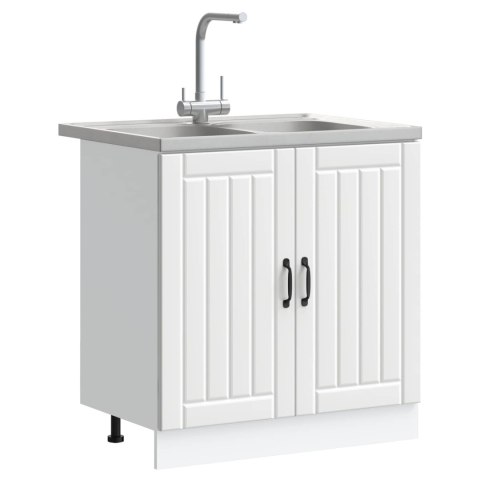 SZAFKA POD ZLEW LUCCA 2 PCS BIAŁY MATERIAŁ DREWNOPOCHODNY