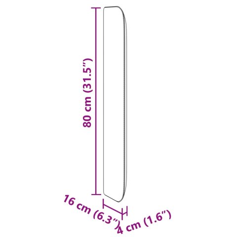 UCHO GŁOWY BIAŁY 80X16X4CM PVC