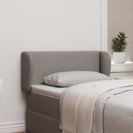 UCHO GŁOWY CIEMNOSZARY 40X23X6CM TKANINA