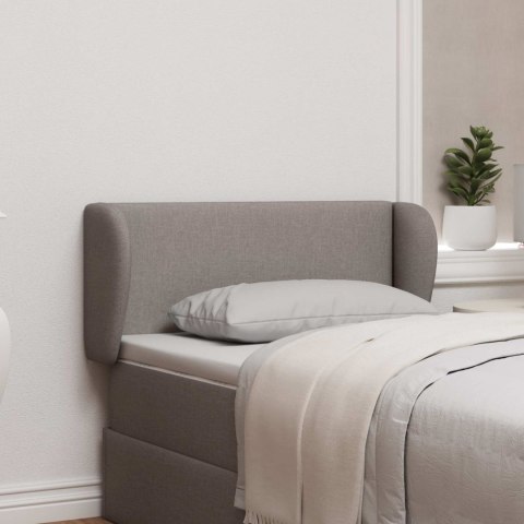 UCHO GŁOWY CIEMNOSZARY 40X23X6CM TKANINA