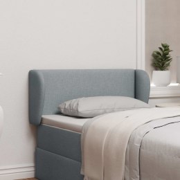 UCHO GŁOWY JASNOSZARY 40X23X6CM TKANINA