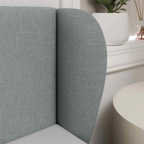 UCHO GŁOWY JASNOSZARY 40X23X6CM TKANINA