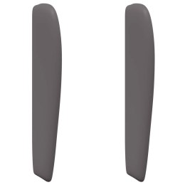 UCHO GŁOWY PRZYGASZONY SZARY 80X23X6CM PVC