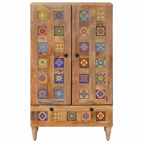 HIGHBOARD NATURALNY 60X33,5X100CM DREWNO Z MANGO