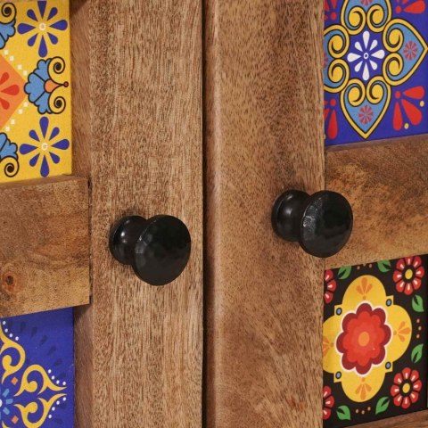 HIGHBOARD NATURALNY 60X33,5X100CM DREWNO Z MANGO