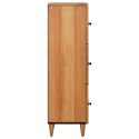 HIGHBOARD Z DRZWIAMI NATURALNY 40X33X110CM DREWNO Z MANGO