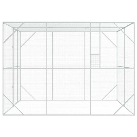 KLATKA DLA PTAKÓW Z PRZECHOWYWANIEM ANTRACYT 210X304X213CM