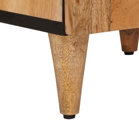 SZAFKA ŁAZIENKOWA NATURALNY 38X33X160CM DREWNO Z MANGO