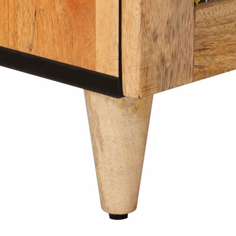 SZAFKA NOCNA 2 PCS NATURALNY 40X33,5X46CM DREWNO Z MANGO