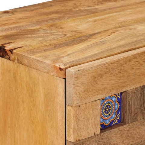 SZAFKA NOCNA NATURALNY 50X33X60CM DREWNO Z MANGO