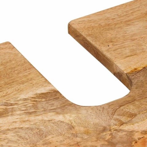 SZAFKA POD UMYWALKĘ DREWNO MANGO 62X33X58CM BOHO CERAMICZNE DETALE ŁAZIENKA