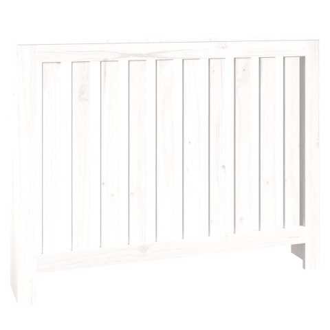 OSŁONA GRZEJNIKA BIAŁA 108,5X19X84CM LITE DREWNO SOSNOWE
