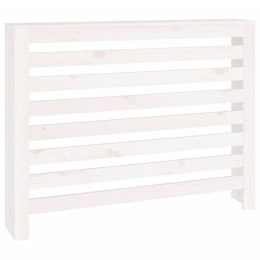OSŁONA GRZEJNIKA BIAŁA 108,5X19X84CM LITE DREWNO SOSNOWE