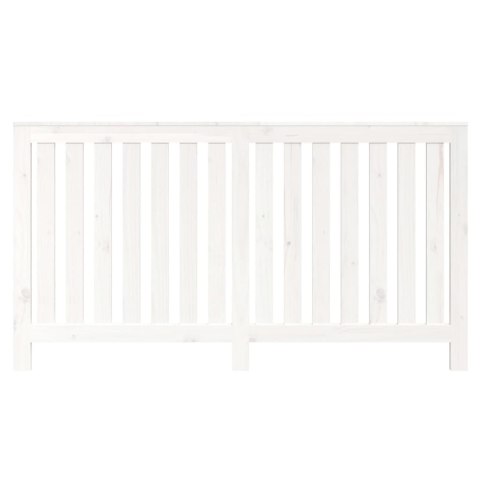 OSŁONA GRZEJNIKA BIAŁA 153X19X84CM LITE DREWNO SOSNOWE