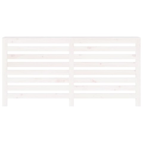 OSŁONA GRZEJNIKA BIAŁA 169X19X84CM LITE DREWNO SOSNOWE