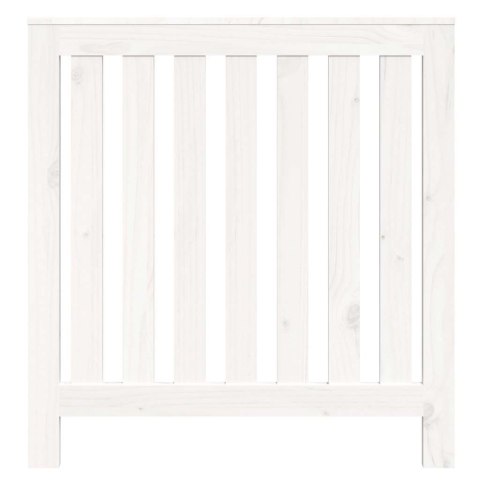 OSŁONA GRZEJNIKA BIAŁA 79,5X19X84CM LITE DREWNO SOSNOWE
