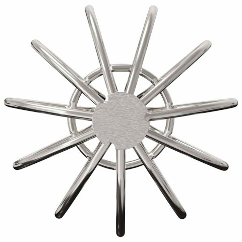 OSŁONA NA LIŚCIE RYNNY 2 PCS SREBRNY 50 MM STAL NIERDZEWNA